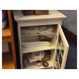 Cabinet with Glass-Paned Door 4-shelf 16" wide x 10" deep x 36" tall
