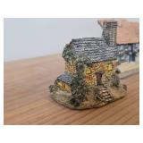 Lilliput Lane Clare Cottage Resin Figurine (UK) + The Bake House Figurine from David Winker Cottages Collection (Great Britain) + Lilliput Lane The Ugly House (Great Britain), The Bull Long Mumford Fi