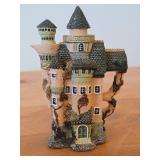5 1/2" Fairytale Village Resin Tea Pot Castle Miniature Figurine (China)