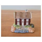 Lot of (2) Lillesand Design Porcelain Cottages Handcrafted by Retter in Norway 1992