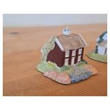 Lot of (2) Lillesand Design Porcelain Cottages Handcrafted by Retter in Norway 1992