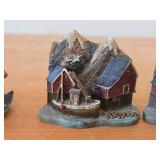 Nord Souvenir - Resin Boathouse + (2) Resin Magnets (Made in Norway)