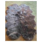 Bear theme Sheepskin Area Rug by Wind Ward® (Australia / New Zealand) 70" x 46"