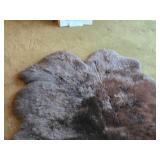 Bear theme Sheepskin Area Rug by Wind Ward® (Australia / New Zealand) 70" x 46"
