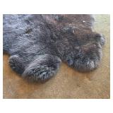 Bear theme Sheepskin Area Rug by Wind Ward® (Australia / New Zealand) 70" x 46"