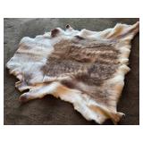 Deer theme Sheepskin Area Rug 54" x 54"