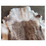 Deer theme Sheepskin Area Rug 54" x 54"