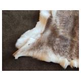 Deer theme Sheepskin Area Rug 54" x 54"