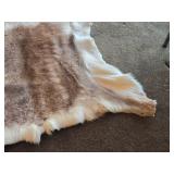 Deer theme Sheepskin Area Rug 54" x 54"