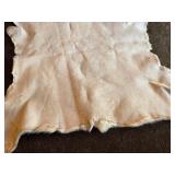 Deer theme Sheepskin Area Rug 54" x 54"