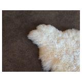 Sheep theme Sheepskin Area Rug 45" x 30"
