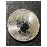 2019 CANADIAN MAPLE LEAF 1 TROY OZ .9999 FINE SILVER