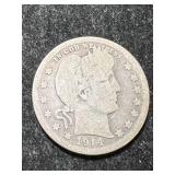 1914 US BARBER QUARTER