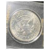 1964 US KENNEDY HALF DOLLAR UNC IN CASE