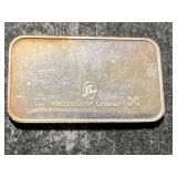 1 TROY OZ .999 FINE SILVER BAR