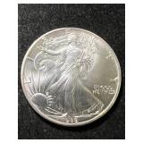 1989 AMERICAN SILVER EAGLE 1 TROY OZ .999 FINE SILVER