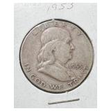 1953-D US FRANKLIN HALF DOLLAR
