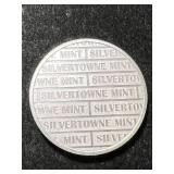 1 TROY OZ .999 FINE SILVER SILVERTOWNE MINT ROUND