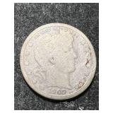 1909 US BARBER QUARTER