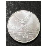 2012 MEXICAN LIBERTAD 1 TROY OZ .999 FINE SILVER
