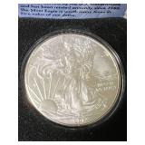 2012 AMERICAN SILVER EAGLE 1 TROY OZ .999 FINE SILVER IN BOX