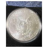 2012 AMERICAN SILVER EAGLE 1 TROY OZ .999 FINE SILVER IN BOX