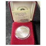 1 TROY OZ .999 FINE SILVER BILL OF RIGHTS ROUND IN BOX