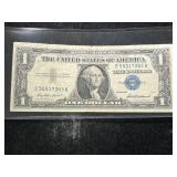 1957 US BLUE SEAL $1 SILVER CERTIFICATE