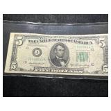 1950A US $5 FEDERAL RESERVE NOTE