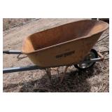 True Temper Wheel barrel, yard tools, hoses