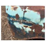 Chevrolet front end of classic car, probably 1957