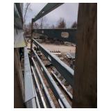 C-channel rails nailed to wood 2x4