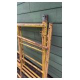 Yellow metal panel racks