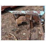 Chevrolet front end of classic car, probably 1957
