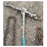 Ratchet straps, chains