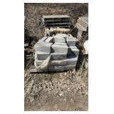 (21) pallets of flagstone, wall bricks caps