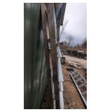 C-channel rails nailed to wood 2x4