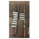 Sockets + Husky combination wrench set