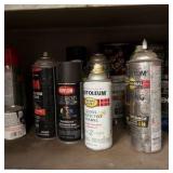 Metal cabinet with contents.
