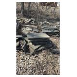 (17) pallets of natural flagstone and cut stone slabs