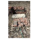 (32) Pallets of flagstone, clay bricks, pavers, retaining wall bricks