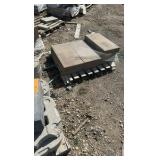 (92) Pallets  flagstone, retaining wall bricks, pavers, steps, wall caps
