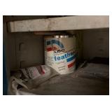 Metal cabinet with contents.