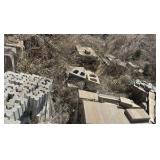 (92) Pallets  flagstone, retaining wall bricks, pavers, steps, wall caps