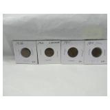4 Lincoln Pennies