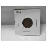 1863 Indian Head Penny