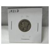 1921D Mercury Dime