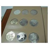 36 Coin Fully Filled Dansco Coin Album #8176 for Eisenhower Dollar Coins.