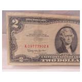 1963 Two Dollar Red Seal Note