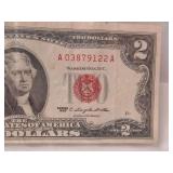 1963 Two Dollar Red Seal Note